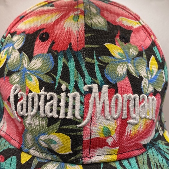 Captain Morgan Rum Floral Hawaiian Tropical Liquor Alcohol Baseball Truc… - Picture 2 of 10